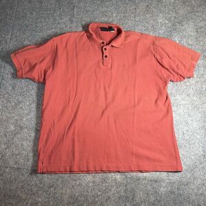Vintage Patagonia Polo Short Men’s Large Organic Cotton Pullover Orange Flaw